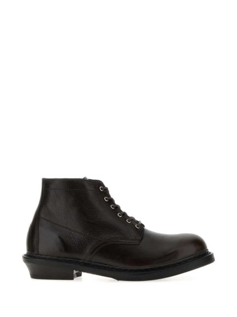 Our Legacy Our Legacy Men Dark Brown Leather Cortege Ankle Boots