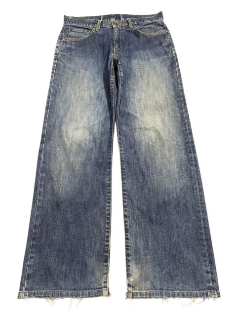 Other Designers Japanese Brand - Vintage Japanese Uniqlo Blue Faded Wash Baggy Jeans