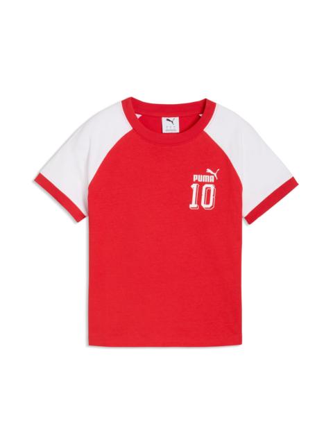 PUMA PUMA Future Archive Slim Colorblock Cotton T-Shirt in For All Time Red at Nordstrom