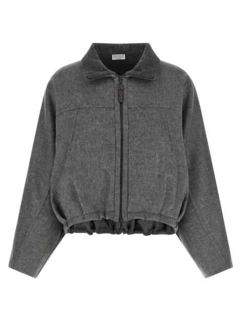 Brunello Cucinelli Brunello Cucinelli Women 'Shiny Zipper Pull' Jacket