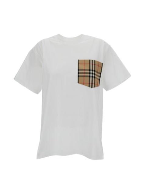 Burberry Burberry crewneck t-shirt with check pocket