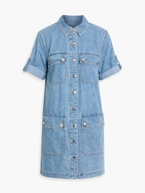 VERONICA BEARD Warren denim mini shirt dress