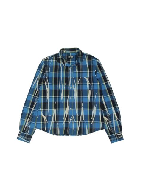 PPFM *NoTariff PPFM Plaid Tribal Printed Shirt