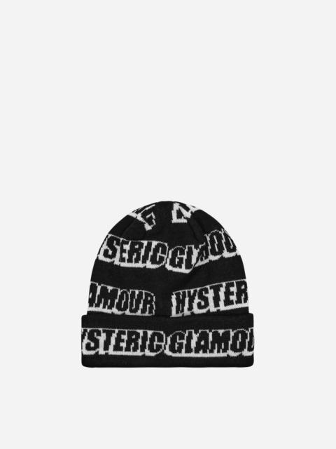 Hysteric Post Beanie Black