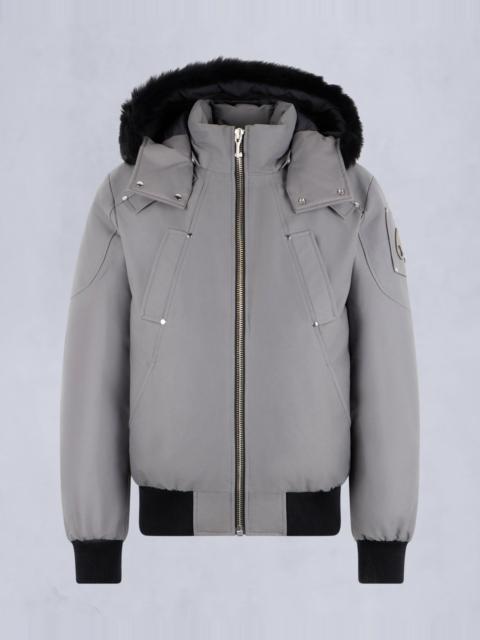 MOOSE KNUCKLES ORIGINAL BALLISTIC SHEARLING TRIM BOMBER JACKET