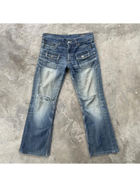 Other Designers Distressed Denim - Vintage Kiyoko Takase Bush Pocket Distressed Jeans Pants