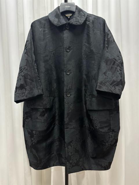 Comme Des Garçons Comme Des Garcons Main Line Floral Print Coat Black