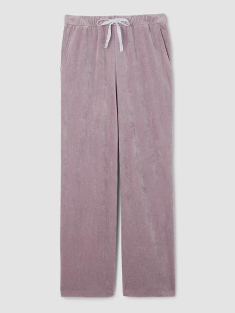 EILEEN FISHER Cozy Velour Knit Wide-Leg Pant