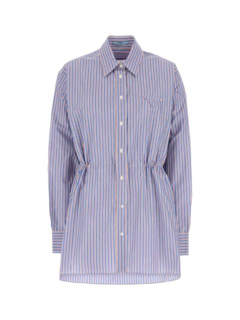 Prada Prada Women Embroidered Poplin Shirt