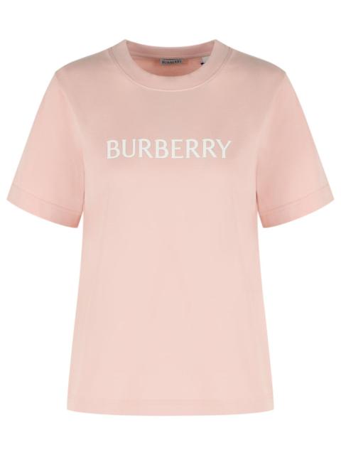 Burberry Burberry 'Frankie' Pink Cotton T-Shirt Women