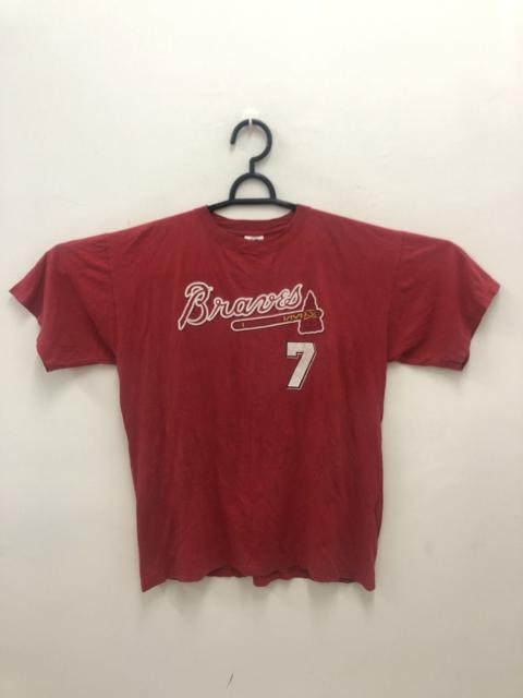 Other Designers Rare ATLANTA BRAVES 7 DREW Mlbpa Shirt