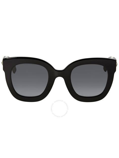 GUCCI Open Box - Gucci Grey Butterfly Ladies Sunglasses GG0208S 001 49