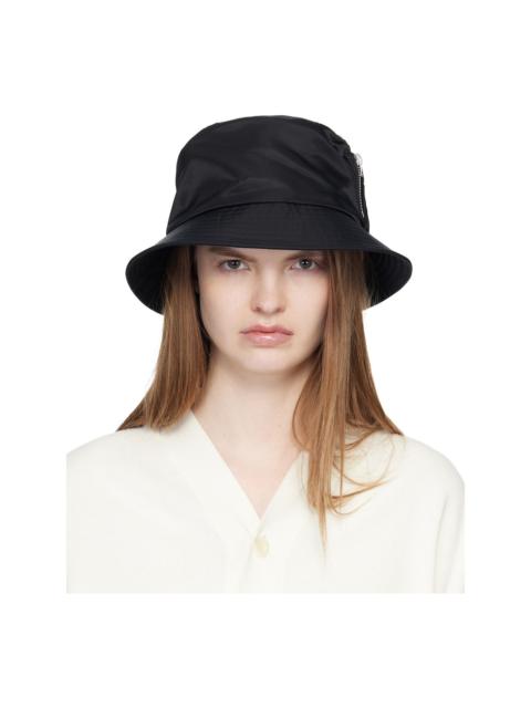 sacai Black Single Brim Pocket Bucket Hat