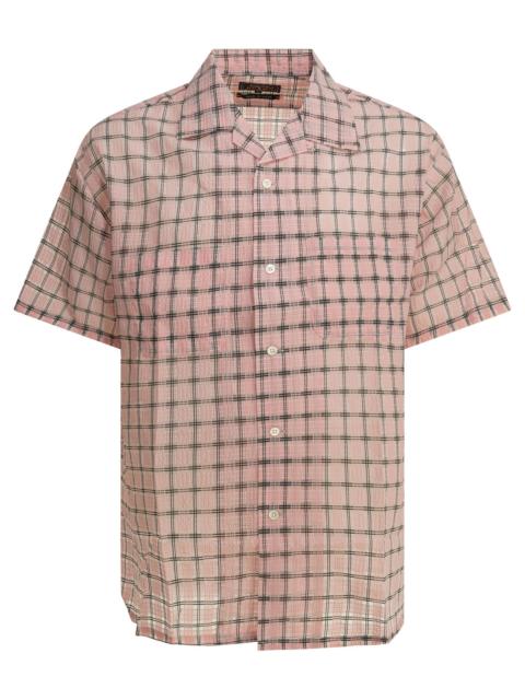 BEAMS PLUS Beams Plus Open Collar Nylon Airy Plaid Casual Shirt