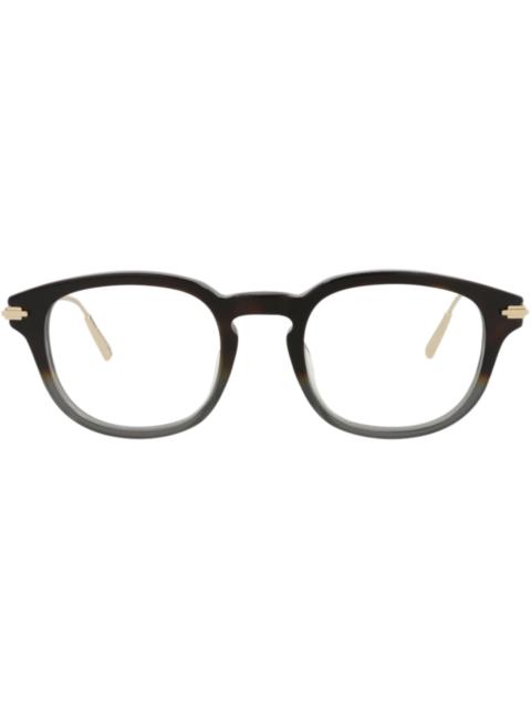 Dior Dior Round-Frame Acetate Optical Frames Havana Gold Transparent (DM50030I-49-056)