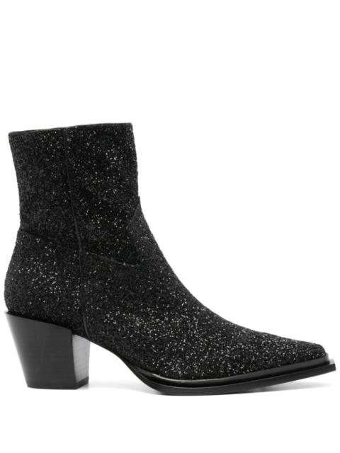 JIMMY CHOO Jimmy Choo Women Cece Ab 60 Glittered Boots