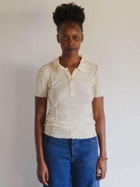 BASERANGE Omato Polo Tee Shirt
                  - Organic Cotton Rib