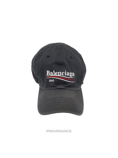 BALENCIAGA Balenciaga Political Campaign Cap Hat - Washed Black