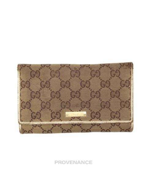 GUCCI Gucci Long Wallet - GG Canvas White