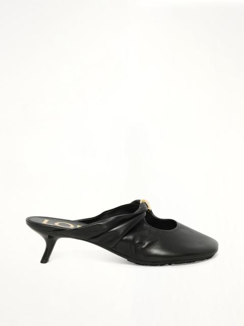 Loewe Pebble Soft Mule 45H in Black