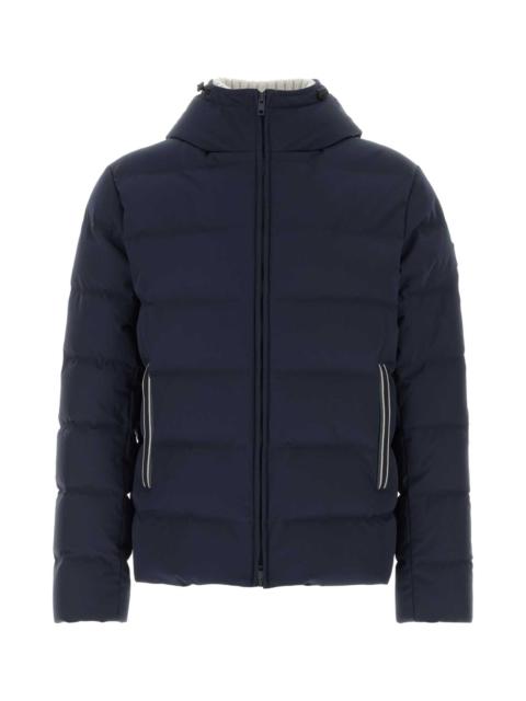 Other Designers Fay Men Navy Blue Stretch Nylon Blend Down Jacket