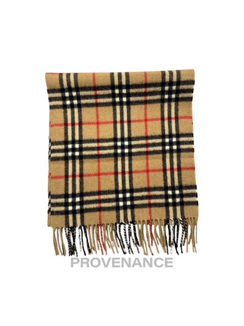Burberry Vintage Burberrys Scarf Nova Check 100% Cashmere Camel