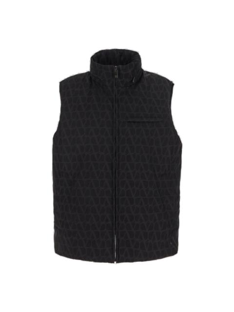 Valentino High Neck Zip-up Gilet