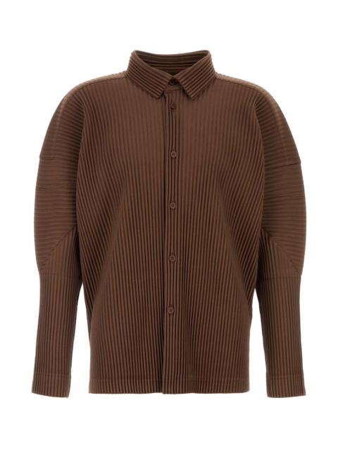 ISSEY MIYAKE Homme Plisse' Issey Miyake Men Brown Polyester Shirt