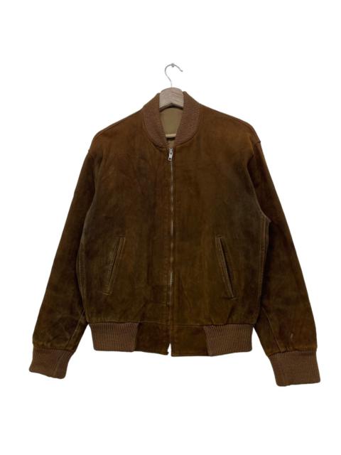 Other Designers Genuine Leather - ⚡️Japanese Brand MITSUKOSHI Suede Leather Bomber Jacket