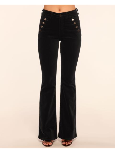 RAMY BROOK Helena High-Rise Velvet Flare Jean