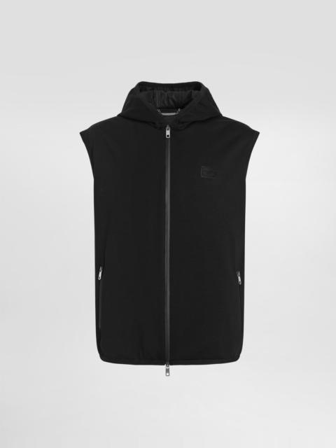 Dolce & Gabbana Technical fabric vest with hood