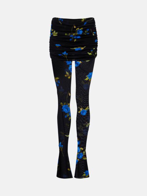 Blumarine Floral jersey leggings