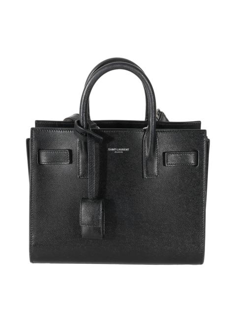 SAINT LAURENT Saint Laurent Black Grained Leather Nano Sac De Jour (Authentic Pre-Loved)