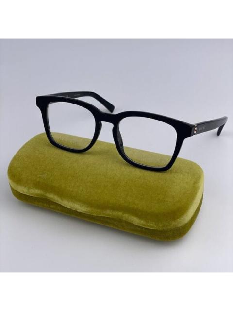 GUCCI SALE! NEW GUCCI WEB GG0457O 005 Black Gold Square Women Eyeglasses