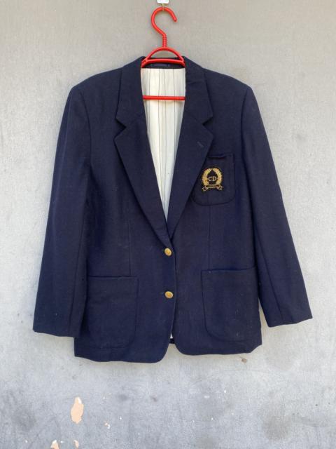 Dior Vintage Christian Dior Sport Logo Chrest Patches Wool Jacket