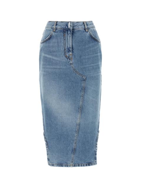 Givenchy Denim midi skirt