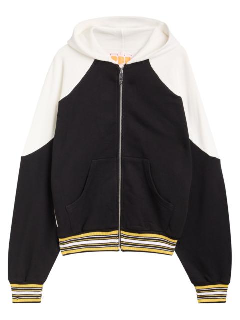 PDF Pdf Channel Giulio Hooded Colour-block Cotton Sweatshirt