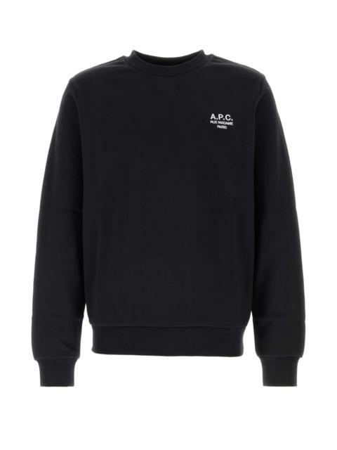 A.P.C. A.P.C. Men Black Cotton Sweatshirt