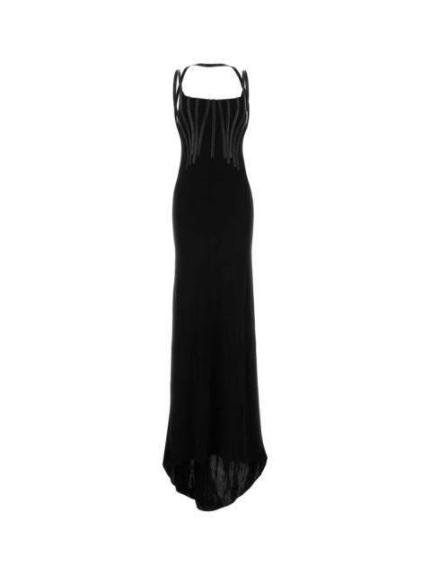 DSQUARED2 Dsquared Women Black Crepe Long Dress