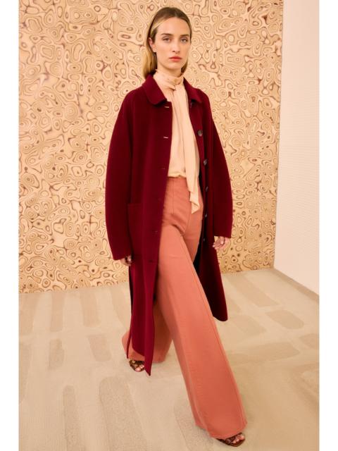 ULLA JOHNSON Lisbeth Long Wool Coat With Belt