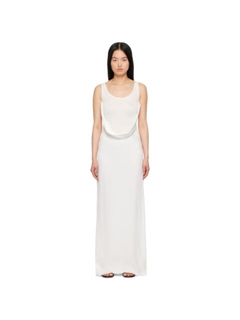 CHRISTOPHER ESBER White Fusion Arced Maxi Dress