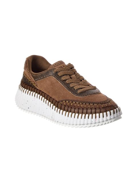 Chloé Chloe Nama Leather & Suede Sneaker