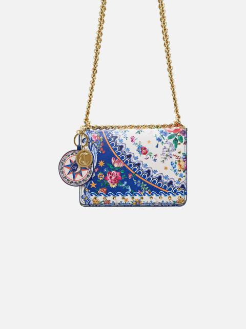 CAMILLA CROSSBODY BOX BAG WITH CHAIN AND KEYRING
