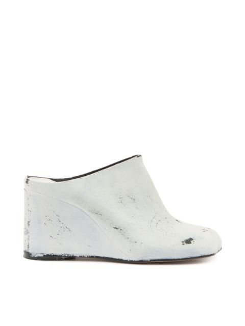 MM6 Maison Margiela Leather heel mules