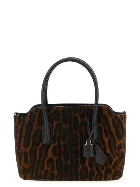 TOM FORD TOM FORD Ocelot $4390 Brown Top Handle Bag New Auth