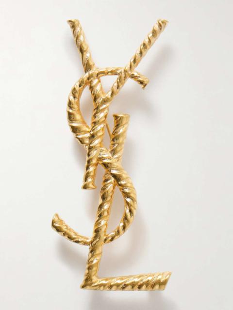 Gold-tone brooch Gold