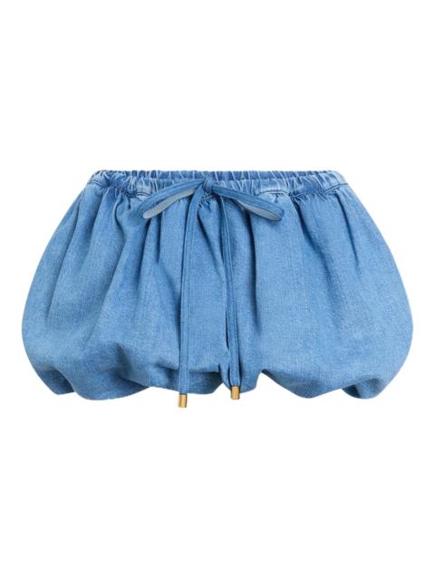 PATOU Patou Drawstrings Mini A-line Skirt