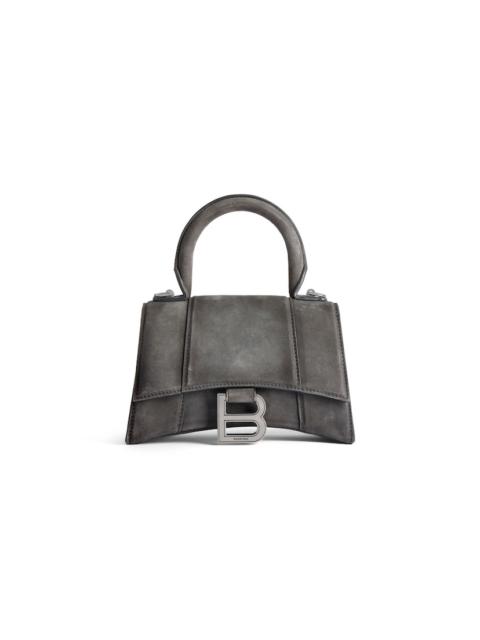 BALENCIAGA Women's Hourglass Handbag Xs in Storm Grey