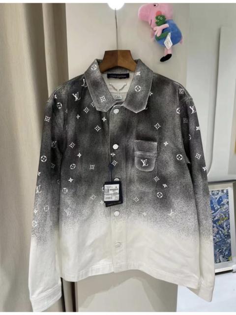 Louis Vuitton LV Gray Star Gradient Denim JKT XXL