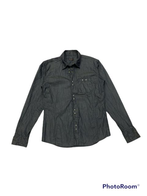 Other Designers TETE HOMME BY ISSEY MIYAKE HOOKED ENCLOSURE SHIRT